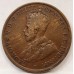 AUSTRALIA 1919 . ONE 1 PENNY . VARIETY . DOUBLE DOT 